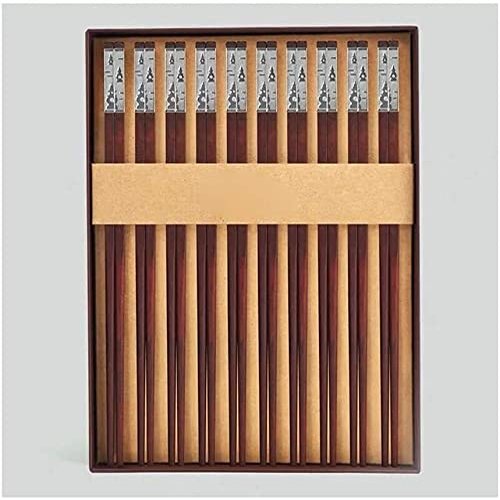 Reusable Chopsticks Set, Non-Slip Dishwasher Safe Red Rosewood Chopsticks, 24k Gold-Plated, Unpainted And Wax-Free Solid Wood Chopsticks, Gift Box Packaging Chopsticks (Color : Silver)