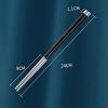 Reusable Chopsticks Set, Non-Slip Dishwasher Safe Reusable Chopsticks, Metal Chopsticks, 999Sterling Silver Chopsticks, Ebony Wood Chopstick Set, Reusable, Dishwasher Safe (Size : 1) view 2