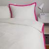 Dormify London Hotel Border Duvet Cover and Sham Set, Twin/Twin XL, Hot Pink view 1