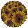 Gold BrownOffice Chair Mat Washable Non Slip Floor Protector Sunflowers Field Botanical Natural Petals Under Computer Desk Floor Protector for Rolling Chairs Non Slip Anti Scratches Diameter 47.2 in view 4