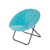 STIXO Saucer Chair Steel Folding Chair, Blue view 1