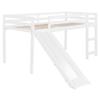 Harper & Bright Designs Wood Loft Bed with Slide,Twin Low Loft Bed for Kids Girls Boys Toddler Loft Bed with Ladder and Guard Rails,White view 4