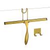 Shower Squeegee Set, 14-Inch Stainless Steel Squeegee, All-Purpose Squeegee for Bathroom, Shower Doors, Mirrors, Tiles, and Car Windows - 100% Streak Free, Includes Shower Door Hook and Adhesive Hook view 1