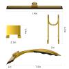 14-Inches Stainless Steel Shower Squeegee Set, Include Shower Door Hook, Adhesive Hook and Spare Silicone Blade, Window Squeegee for Shower Glass Door, Bathroom, Mirror, Window and Car Glass view 2