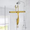 Shower Squeegee for Glass Door 12-Inch Stainless Steel Bathroom Squeegee Window Wiper, 100% Streak-Free, Includes Shower Door Hook and Adhesive Hook, for Window Mirror Tiles Car All-Purpose Squeegee view 3