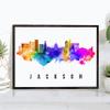 Jackson Skyline Missisippi Poster, Missisippi Cityscape Painting, Jackson Missisippi Poster, Cityscape and Landmark Print, Home Wall Art, Office Wall Decor - 18x24 Inches view 1