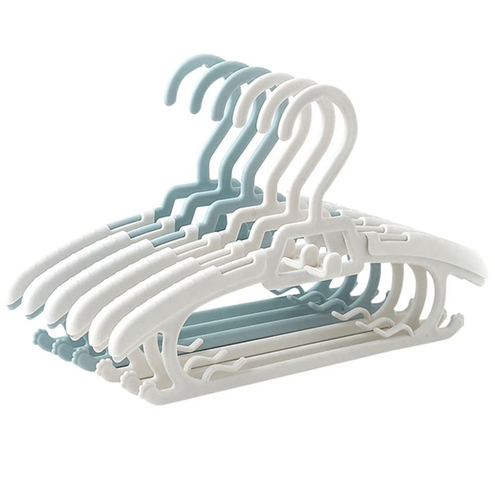 10pcs Boys and Girls Non- Retractable Clothes Hanger for Nursery Closet Space-Saving Design for Boy Girl's Clothing Storage Shower and Birthday
