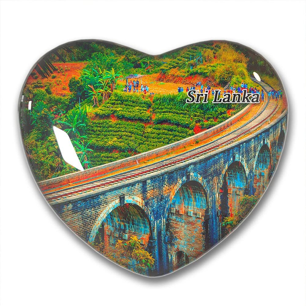 Sri Lanka Fridge Magnets Sticker Kitchen Refrigerator Decoration Magnet Gift Heart Shape