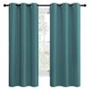 NICETOWN Kitchen Blackout Curtains 48 inches Long, Thermal Insulated Solid Grommet Blackout Curtains/Drapes/Panels for Dining Room (Sea Teal, 1 Pair, 42 by 68-Inch) view 2