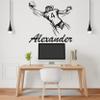 Personalized Custom for Football Player Wall Decal - Select Your Number and Name - Vinyl Sticker for Boys Room - Custom Number of Player Vinyl Decal - Best Gift for Boy 30x30 view 1