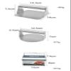 LoBake Manual 304 Stainless Steel Round Square Meat Press Meat Patties Hamburger Maker with Wooden Handle Pressing Steak Kitchen Tools (Square Wooden Handle) view 2