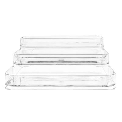 Zerodeko Acrylic Glass Cup Holder Tray Desk Organizer for Mugs Sundries for Use Space-saving Storage