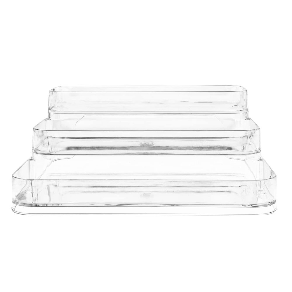 Zerodeko Acrylic Glass Cup Holder Tray Desk Organizer for Mugs Sundries for Use Space-saving Storage