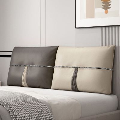 Headboard Cushion King Size Wedge Pillow Headboard Slipcover Bed Rest Lumbar Support Pad Backrest Removable Cover for Home Bench Bedroom,D,59"/150cm(Queen)