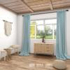 KOUFALL Baby Curtains for Nursery Boy Girl,Sheer Privacy Window Coverings,63 Inch Length,Mint Green Aqua view 2