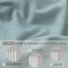 KOUFALL Baby Curtains for Nursery Boy Girl,Sheer Privacy Window Coverings,63 Inch Length,Mint Green Aqua view 3