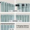 KOUFALL Baby Curtains for Nursery Boy Girl,Sheer Privacy Window Coverings,63 Inch Length,Mint Green Aqua view 4