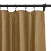 TWOPAGES 100% Dupioni Silk Rod Pocket Curtain 102 Inches Long Privacy Protection 50Wx102L Chestnut Drape Light Reducing for Living Room, 1 Panel view 2