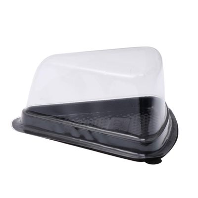 Cabilock 50 Pack Triangle Muffin Cake Mooncake Boxes Disposable Plastic Food Packaging Box for Chinese Takeout
