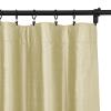 TWOPAGES 100% Dupioni Silk Rod Pocket Curtain 102 Inches Long Privacy Protection 50Wx102L Pearl Drape Light Reducing for Living Room, 1 Panel view 2