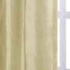 TWOPAGES 100% Dupioni Silk Rod Pocket Curtain 102 Inches Long Privacy Protection 50Wx102L Pearl Drape Light Reducing for Living Room, 1 Panel view 4
