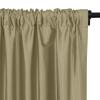 TWOPAGES 100% Dupioni Silk Rod Pocket Curtain 102 Inches Long Privacy Protection 50Wx102L Fog Drape Light Reducing for Living Room, 1 Panel view 3