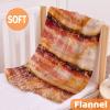 Bacon Blanket Fleece Lightweight Throws Gift for Birthday Christmas Soft Flannel Blankets for All Season Bed Sofa King-90"x120" view 3