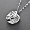 SHEIL Tree of Life Perfume Locket 30mm 316L Stainless Steel Round Shape Magnetics Car Amoratherapy Diffuser Lockets view 3