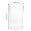 NOLITOY Glass Candle Holder 2pcs Candle Holder Sleeve, Clear Glass Bottomless Cylinder Candleholder, Candle Chimney Tube Cover, Open Ended Candle Shade Candle Shade view 3