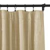 TWOPAGES 100% Dupioni Silk Biscuit Curtain with Back Tab Extra Long Room Darkening 120 Inch Long Privacy Protection Drape 50Wx120L for Bedroom, 1 Panel view 2