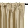 TWOPAGES 100% Dupioni Silk Biscuit Curtain with Back Tab Extra Long Room Darkening 120 Inch Long Privacy Protection Drape 50Wx120L for Bedroom, 1 Panel view 3
