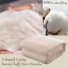 RRNAR Quilt Full/Queen Size - Summer Soft Lightweight 100% Washed Cotton Reversible Comforter Soft Comfy Breathable Bedding for Queen Bed,F,180x220cm view 4