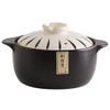 Clay Pot for Cooking,Casserole Retro Japanese Style Ceramic Stew Pot Clay Casserole Household,Leak Proof Heat Resistant Casserole Cookware for Cooking Any Food,3L view 1