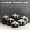 Clay Pot for Cooking,Casserole Retro Japanese Style Ceramic Stew Pot Clay Casserole Household,Leak Proof Heat Resistant Casserole Cookware for Cooking Any Food,3L view 2