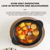 Clay Pot for Cooking,Casserole Retro Japanese Style Ceramic Stew Pot Clay Casserole Household,Leak Proof Heat Resistant Casserole Cookware for Cooking Any Food,3L view 3