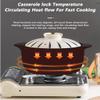 Clay Pot for Cooking,Casserole Retro Japanese Style Ceramic Stew Pot Clay Casserole Household,Leak Proof Heat Resistant Casserole Cookware for Cooking Any Food,3L view 4