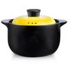 Ceramic Cooking Pot Leak Proof All-Natural Soup Pot Durable Round Stovetop Stew Pot Cookware with Lid, High Temperature Household Gas Stove Open Flame Clay Pot,Yellow 1,7.0L view 1