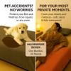 Callarome Waterproof Pet Blanket 80"x90" - Silent No-Crinkle Design with Soft Fleece for Bed Protection - Leakproof Dog Blanket for Couch - Reversible Reddish/Green view 2
