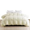LinenEra Olympic Queen (98'' x 98'') Cotton 600 GSM 1 Piece Box Stitched Olympic Queen Duvet Insert Quilted Down Alternative All Season Corner Tabs Ivory Comforter view 1