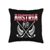 Austria Ice Hockey Fans Jersey Support Austrian Hockey Team Throw Pillow view 1