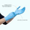 VOS Disposable Gloves| Heavy Duty | Powder Free | Latex Free Rubber | 100 Count Box |food Safe view 2