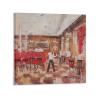 Javier Montesol Caf Gijn I Restaurant Scene Oil Painting Abstract Painting Wall Hanging Painting Art Oil Painting Canvas Poster Bedroom Living Room Decoration Modern Decoration Poster Gift Decorati view 1