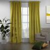 CASANEMA Extra Long Solid Luxury Matte Velvet Soft Curtain Yellow Single Panel Hanging Back Tap & Rod Pocket Home Dcor 5-25 Feet Custom Made Curtains -Made in Turkey Each(52"x84") view 2