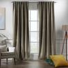 CASANEMA Extra Long Solid Luxury Matte Velvet Soft Curtain Khaki Single Panel Hanging Back Tap & Rod Pocket Home Dcor 5-25 Feet Custom Made Curtains -Made in Turkey Each(52"x84") view 2