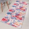 Custom Length, Slip Resistant Modern Abstract Carpet Runner Rug Mat for Entry Hallway Kitchen Laundry, Machine Washable, Light Weight, 31 inch x 34 feet view 1