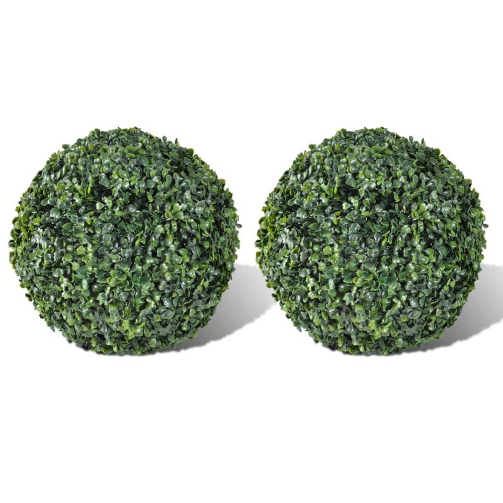 ZQQLVOO Artificial Plant Topiary Ball Faux Decorative Balls for Backyard, Balcony,Garden, Wedding and Home Dcor,Boxwood Ball Artificial Leaf Topiary Ball 10.6" 2 pcs