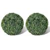 ZQQLVOO Artificial Plant Topiary Ball Faux Decorative Balls for Backyard, Balcony,Garden, Wedding and Home Dcor,Boxwood Ball Artificial Leaf Topiary Ball 10.6" 2 pcs view 1