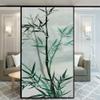 Xijier Window Privacy Film Bamboo Pattern K Decorative Frosted Glass Door No Glue Static Cling Window Sticker 50x180cm(19.7"x70.9") view 2