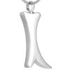 SHEIL Dog Bone Stainless Steel Dogs Ashes Memorial Jewelry Shiny Polish Pet Memorial Ash Keepsake Cremation Urn Pendant Necklace view 1