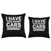 Gear Head Puns I Have Too Many Cars Said No Car Guy Throw Pillow view 3